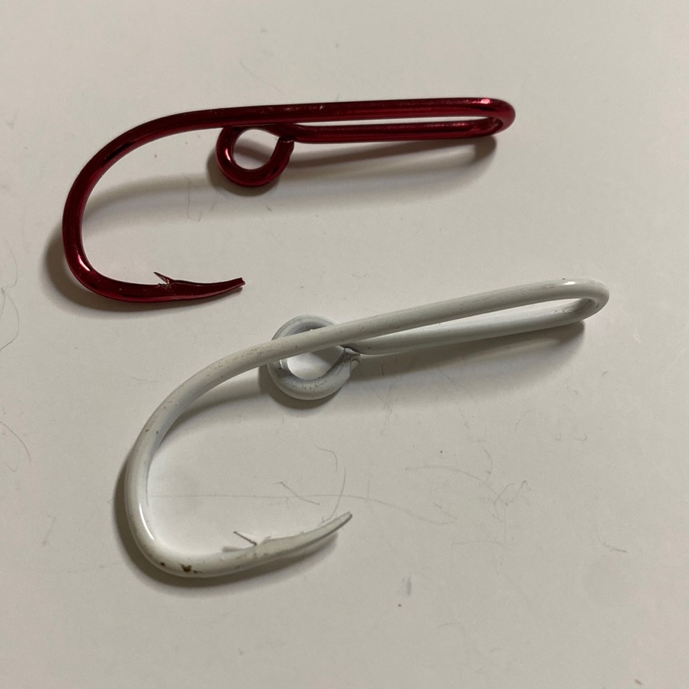 Vintage Fish Hook Tie Clasps/hat pin